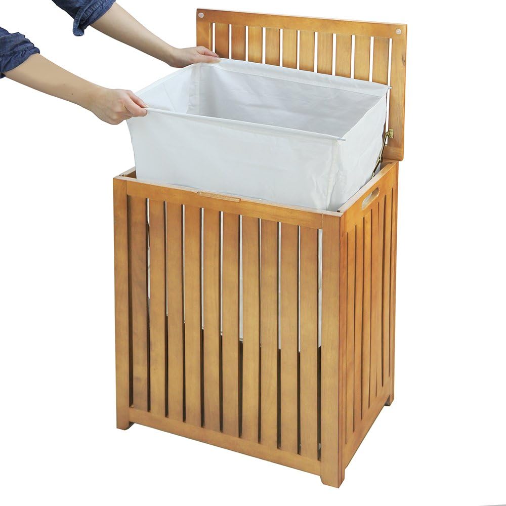 Weaving Bamboo Laundry Hamper 07