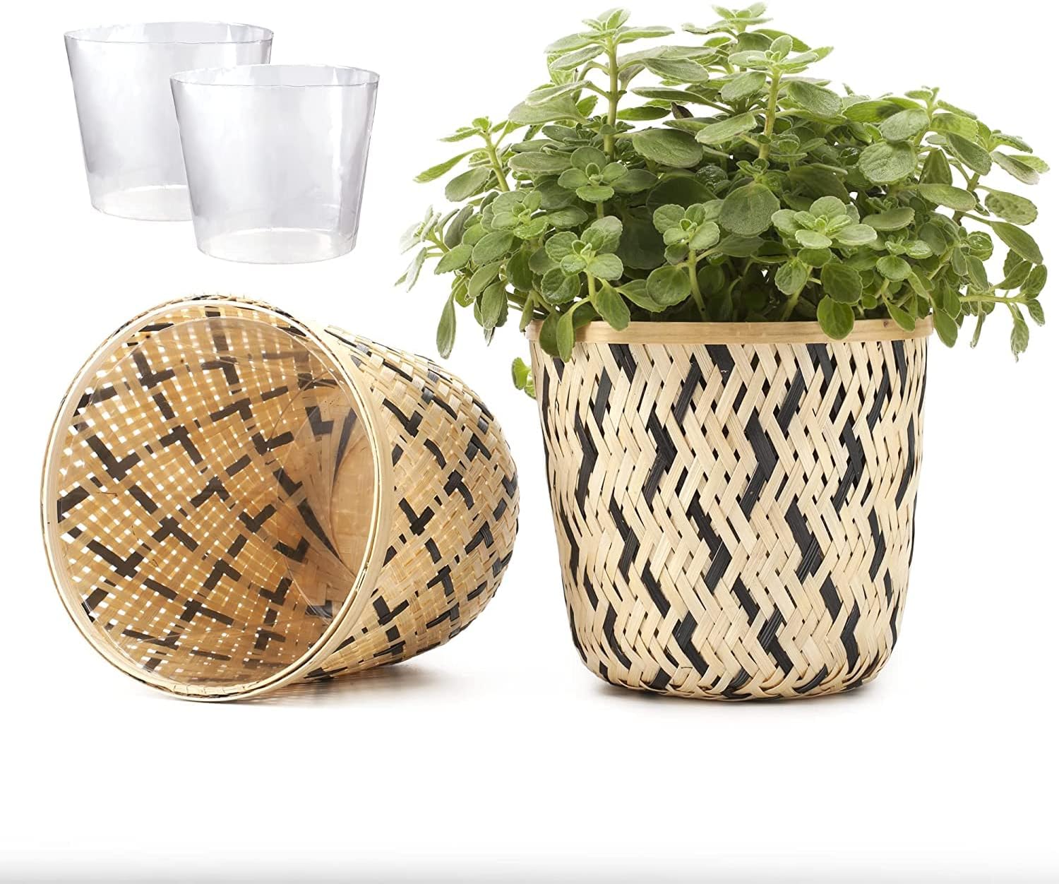 Weaving Bamboo Plant Pot 11