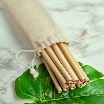 Spun Bamboo Drinking Straw 03