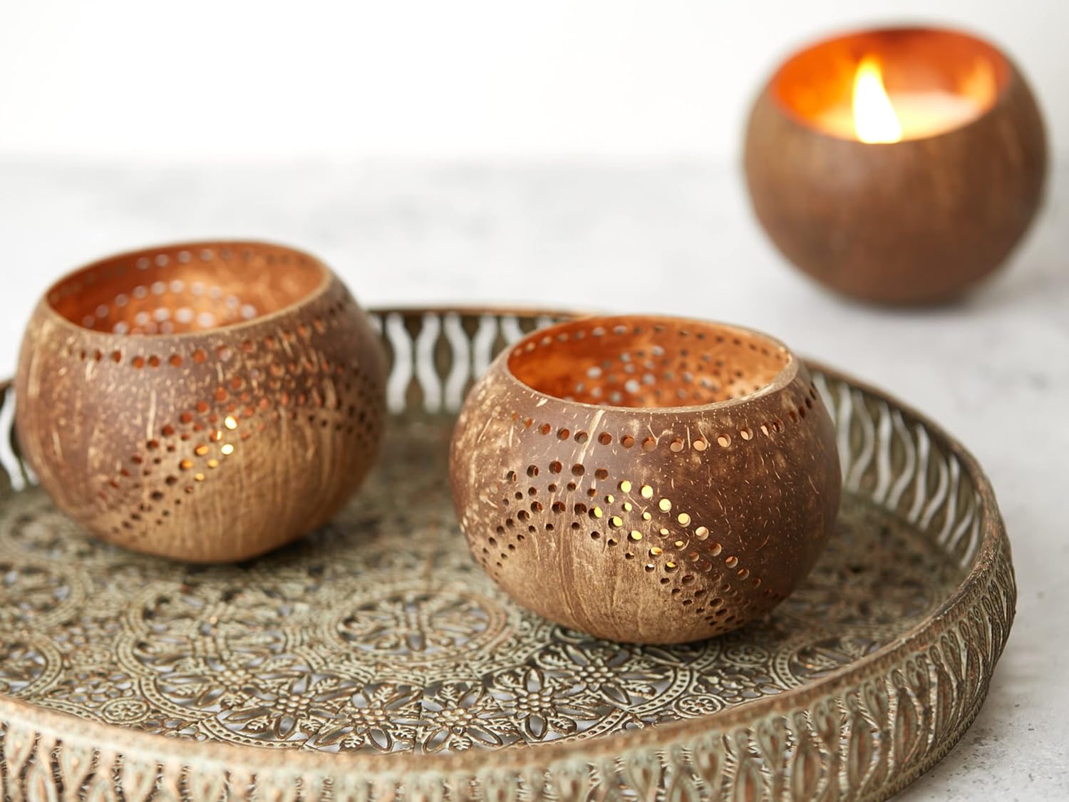 Coconut Candle Holder 09