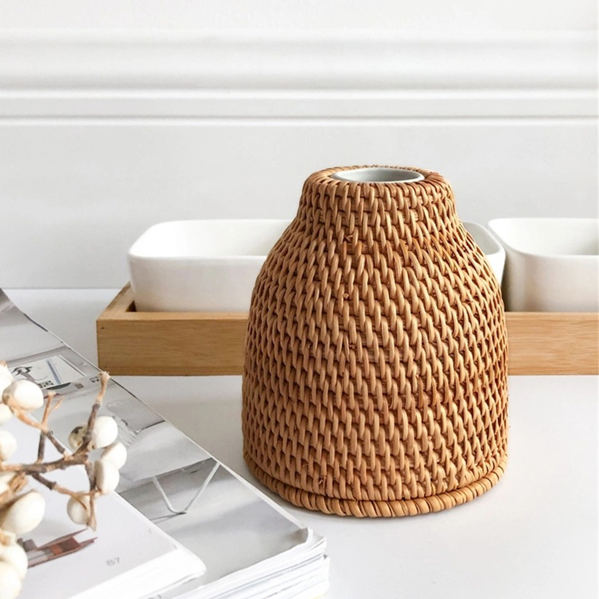 Rattan Vase / Plant Pot 07