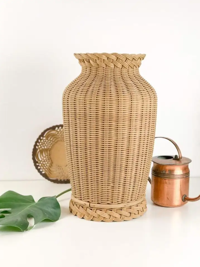 Rattan Vase / Plant Pot 08