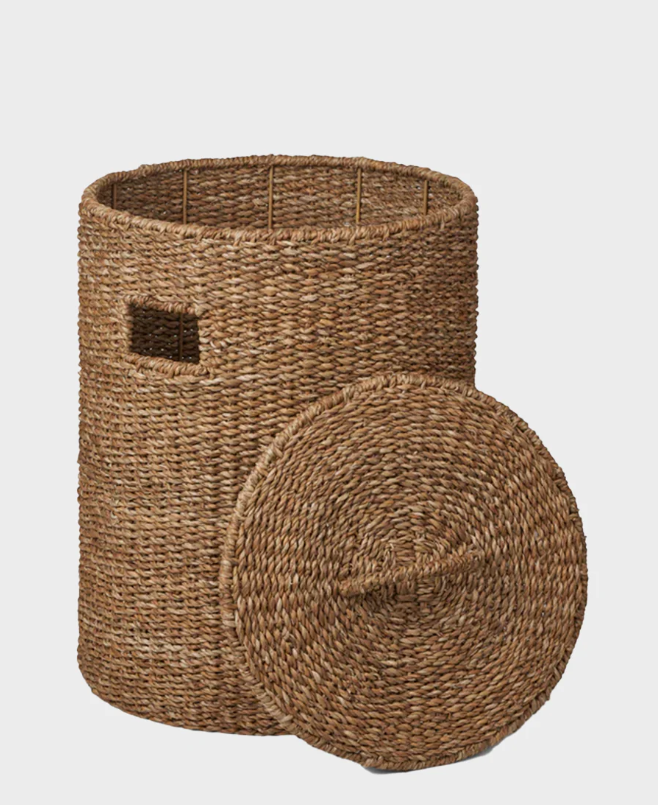 Soft Seagrass Laundry Hamper 03