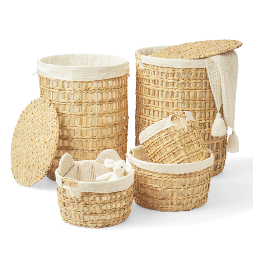 Water Hyacinth Laundry Hamper 10