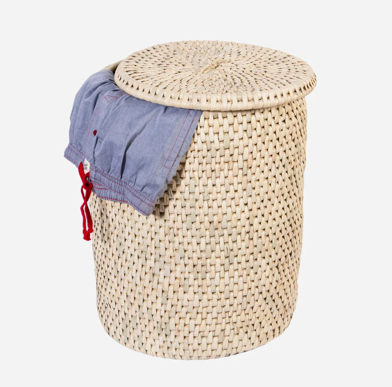 Palm Leaf Laundry Hamper 08