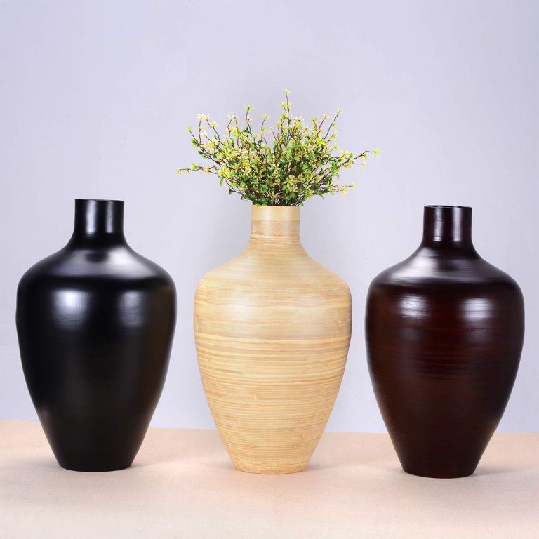 Spun Bamboo Vase / Plant Pot 01