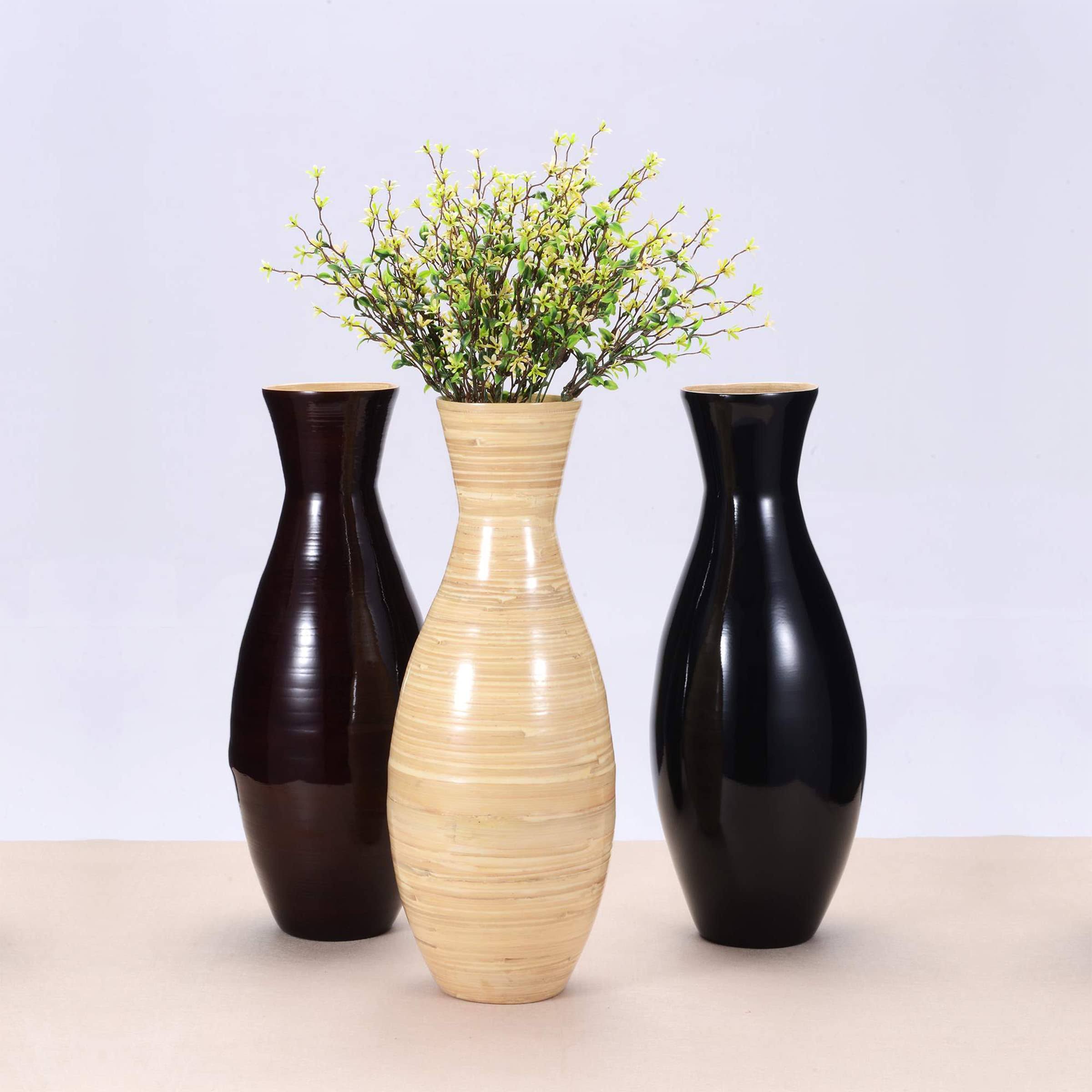 Spun Bamboo Vase / Plant Pot 08