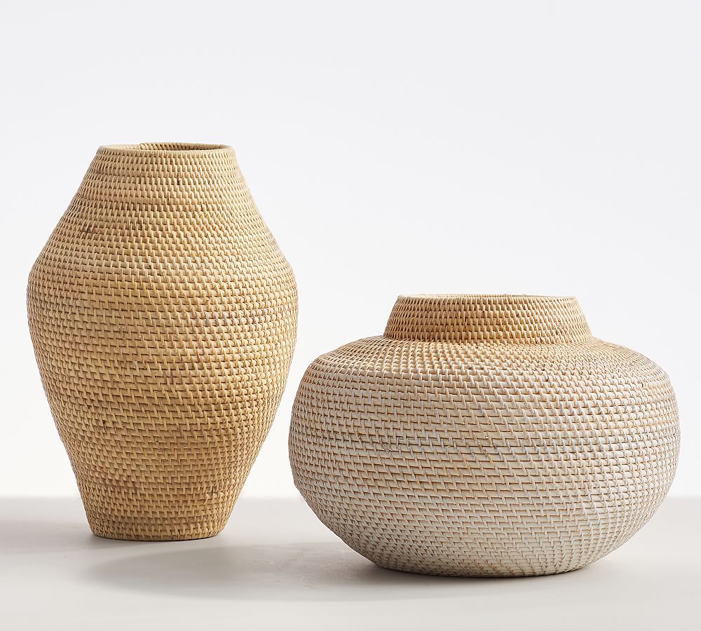 Rattan Vase / Plant Pot 01