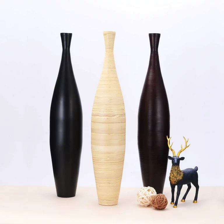 Spun Bamboo Vase / Plant Pot 02