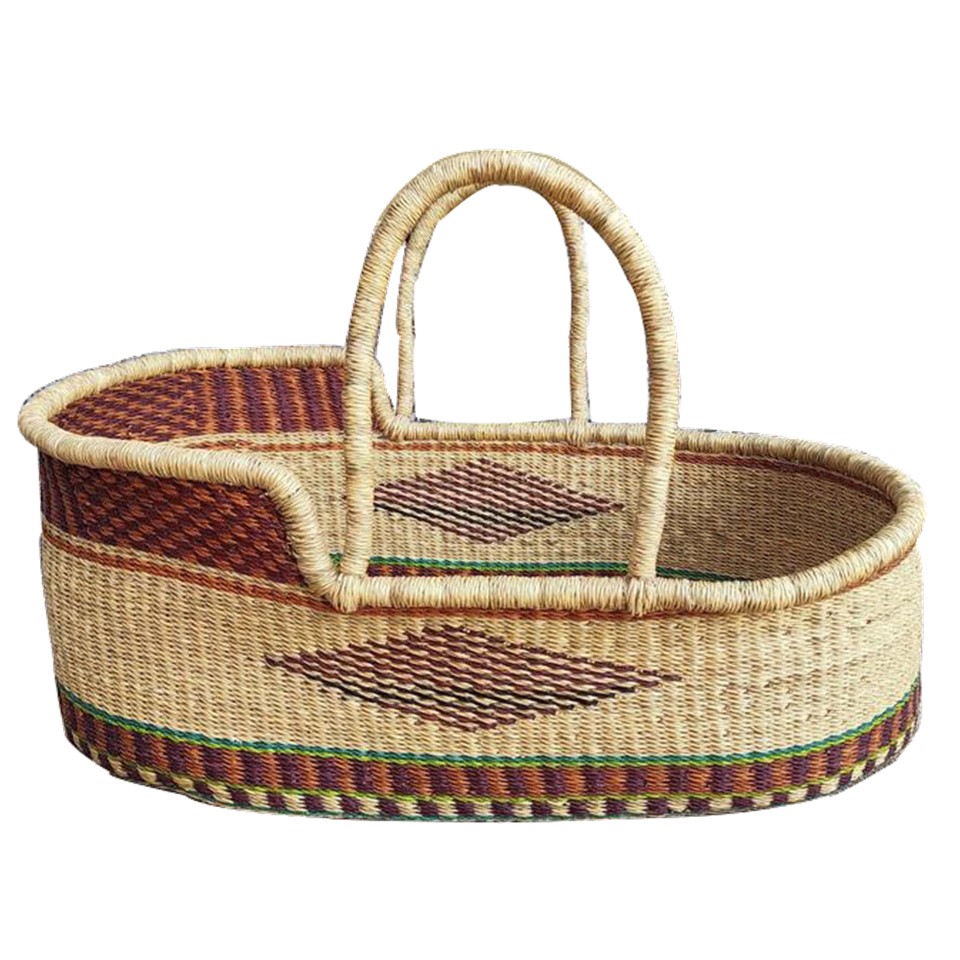 Strong Seagrass Baby Moses Basket 05